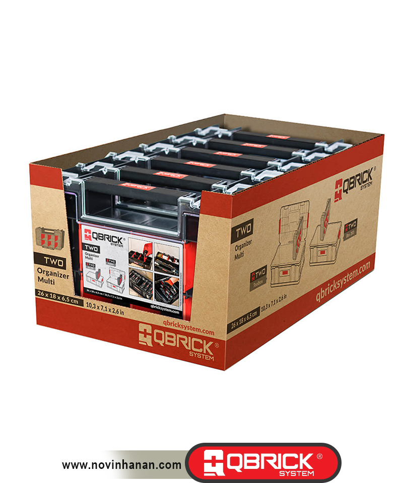 Boîte à outils SET Qbrick System TWO Box 200 6 x Organiseur Multi Toolbox 